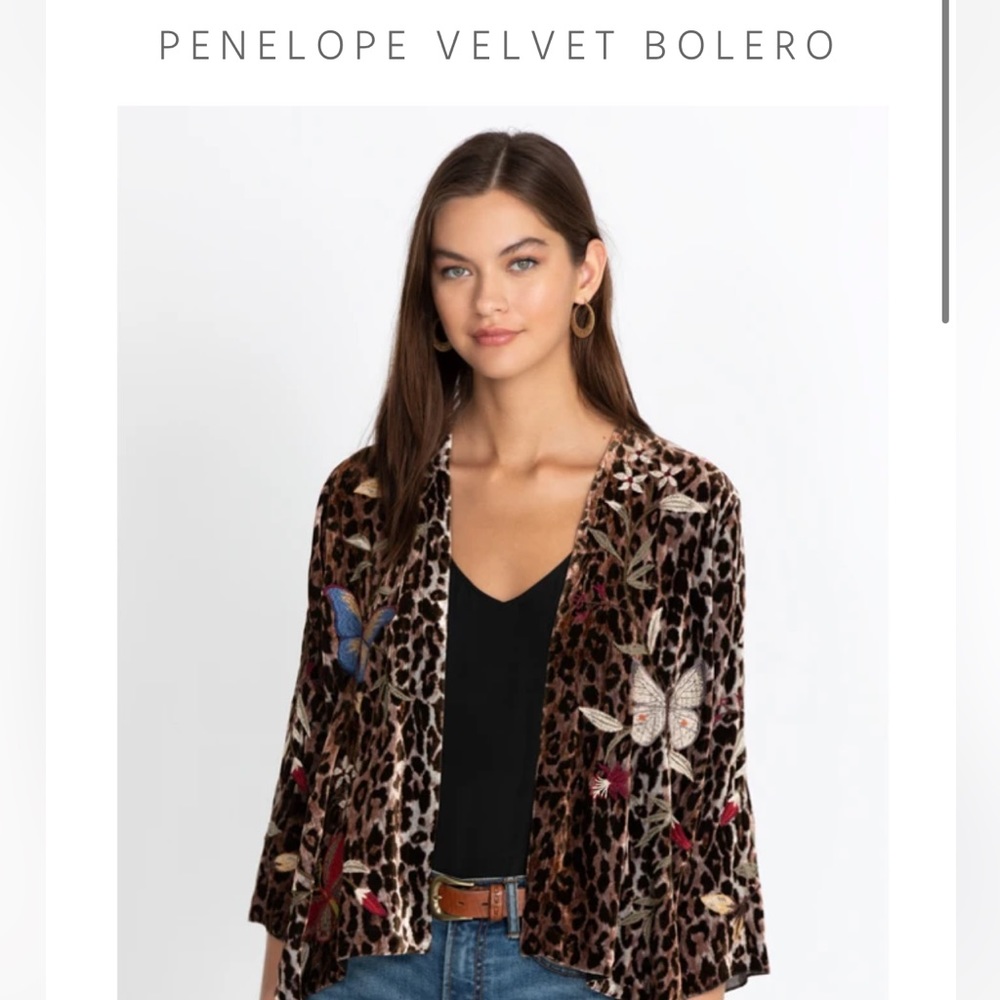 Johnny Was Penelope velvet bolero